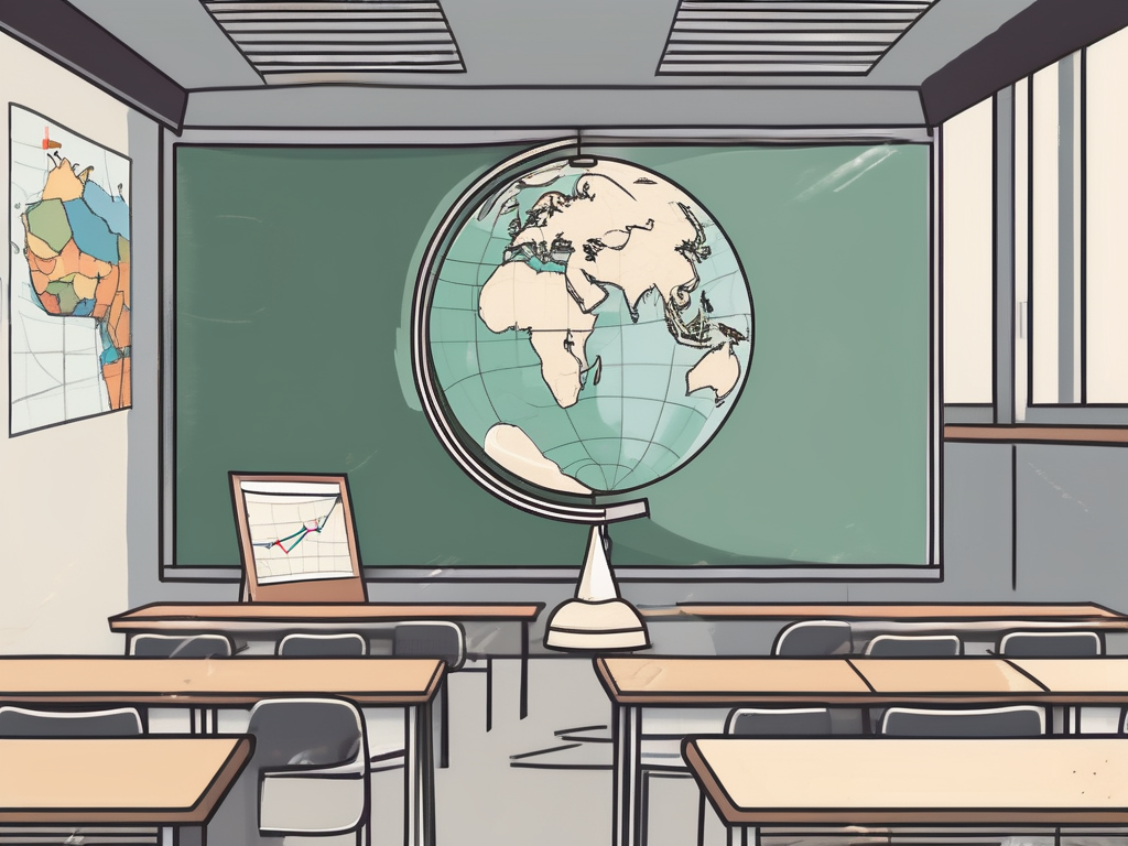 A classroom setting in hong kong with an emphasis on global elements