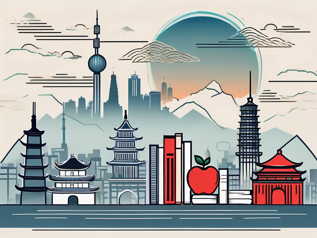 A city skyline in china