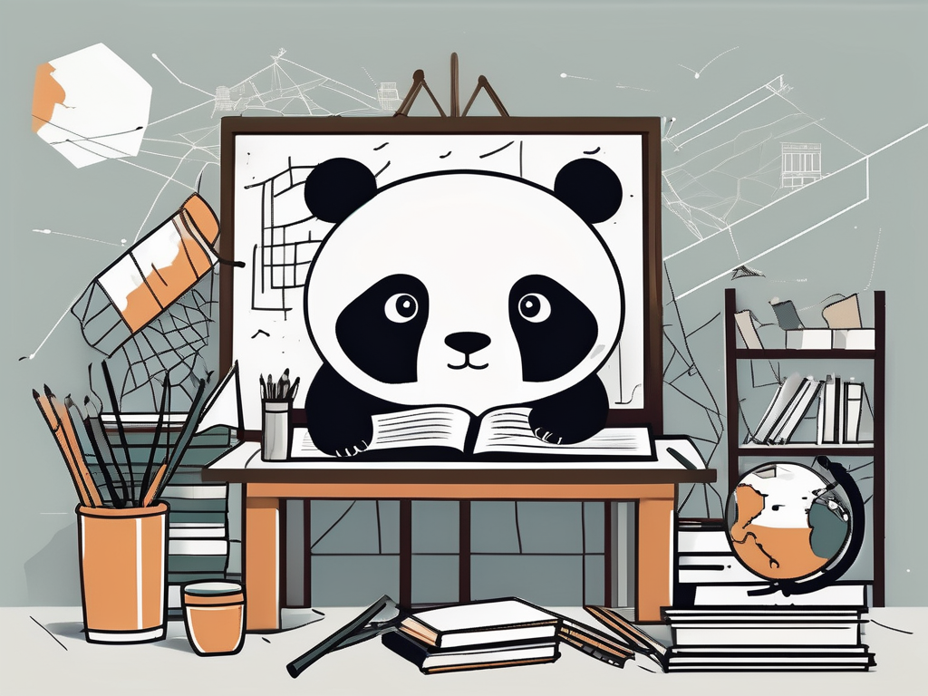 A classroom setting with diverse educational tools scattered around