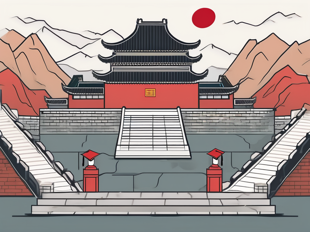 A classroom setting in china