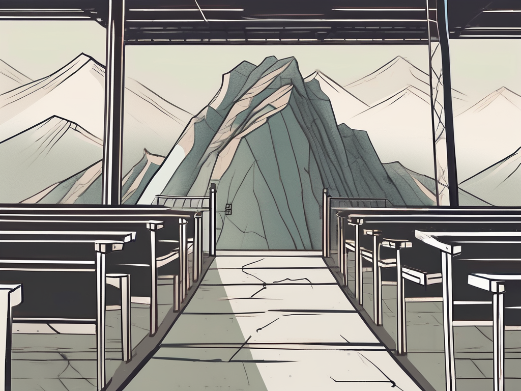 A classroom setting in china with visible barriers such as a broken bridge