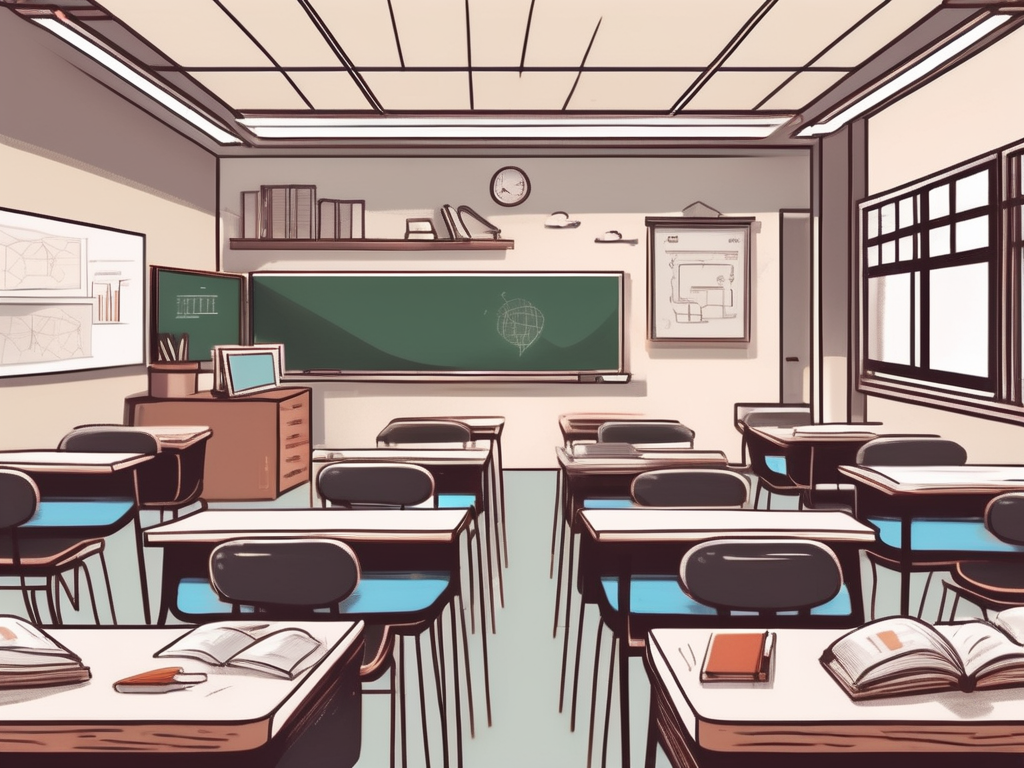 A classroom setting in china