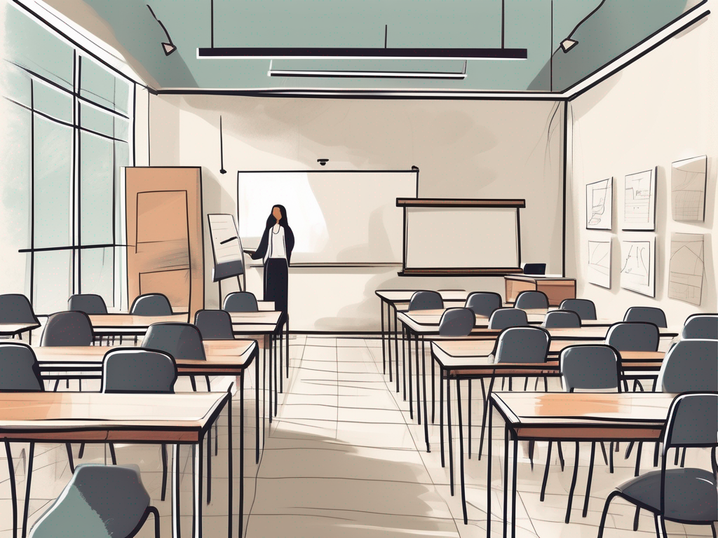 A classroom setting in dubai with diverse teaching tools and materials