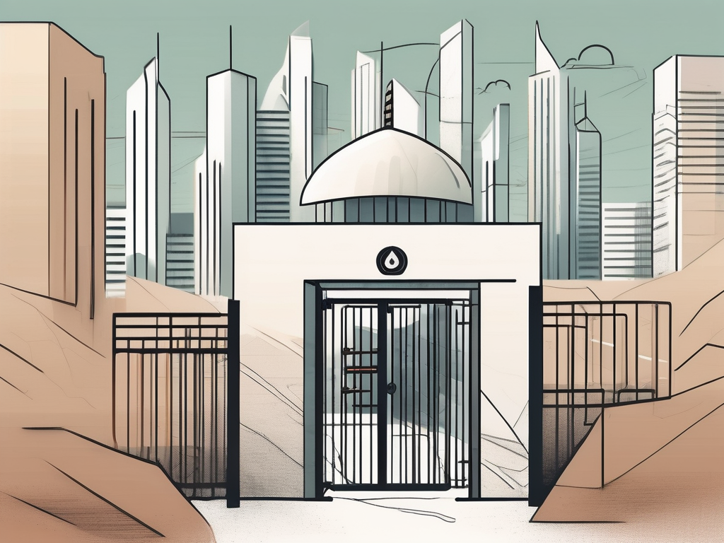 A school building in dubai's skyline