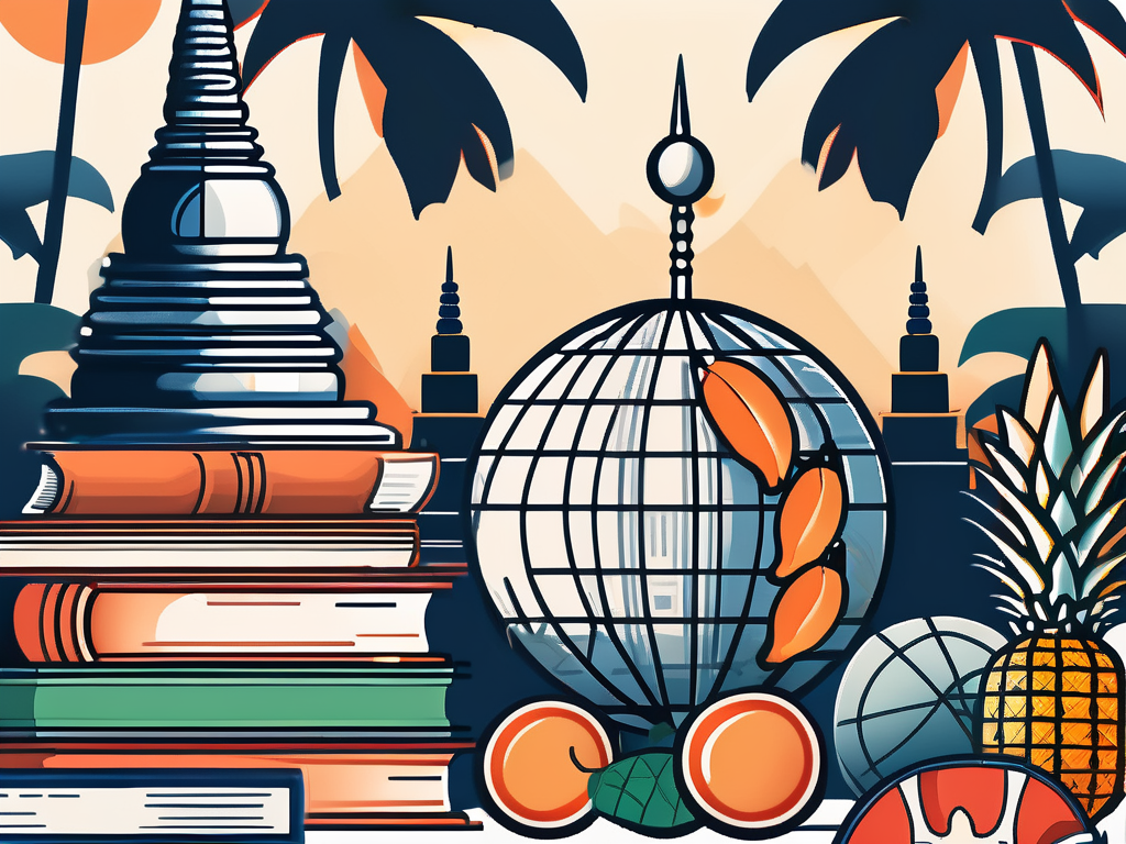 A diverse array of educational tools such as books