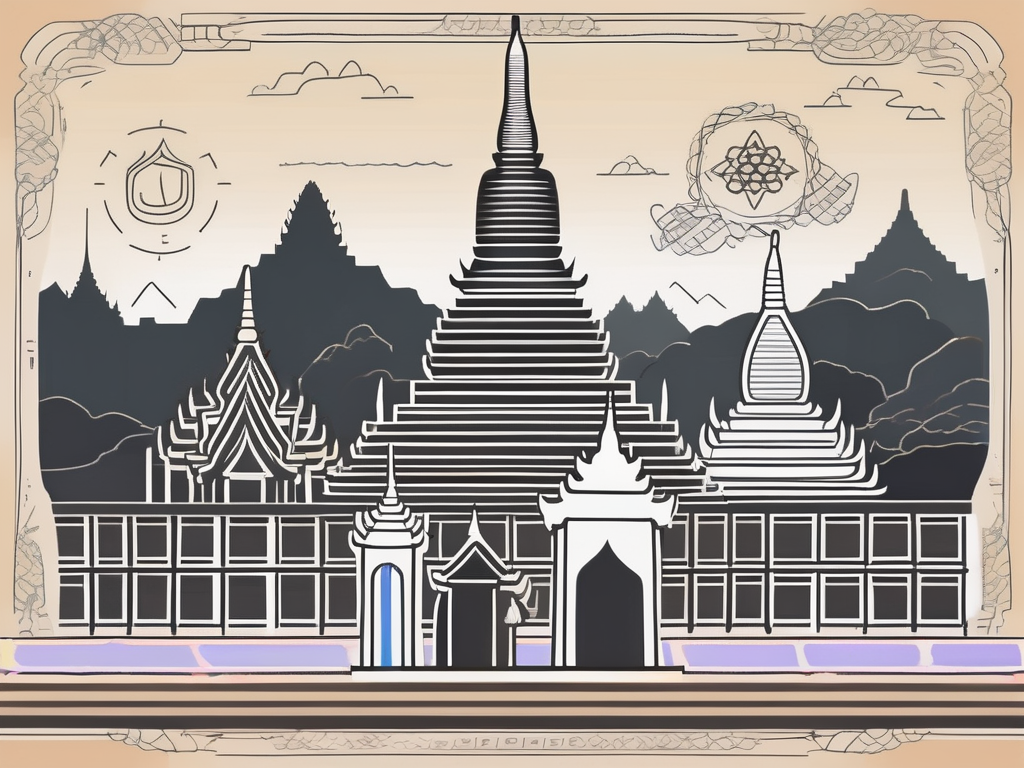 A classroom setting with diverse learning materials in thai language