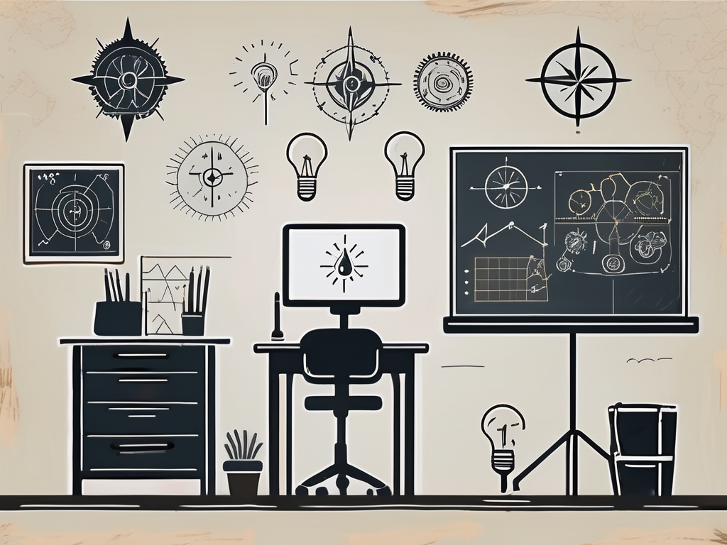 A classroom setting in thailand with chalkboard