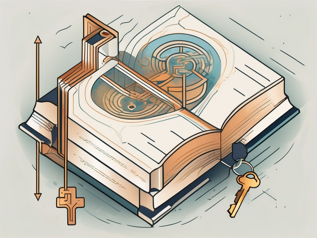 A key unlocking a book that symbolizes education