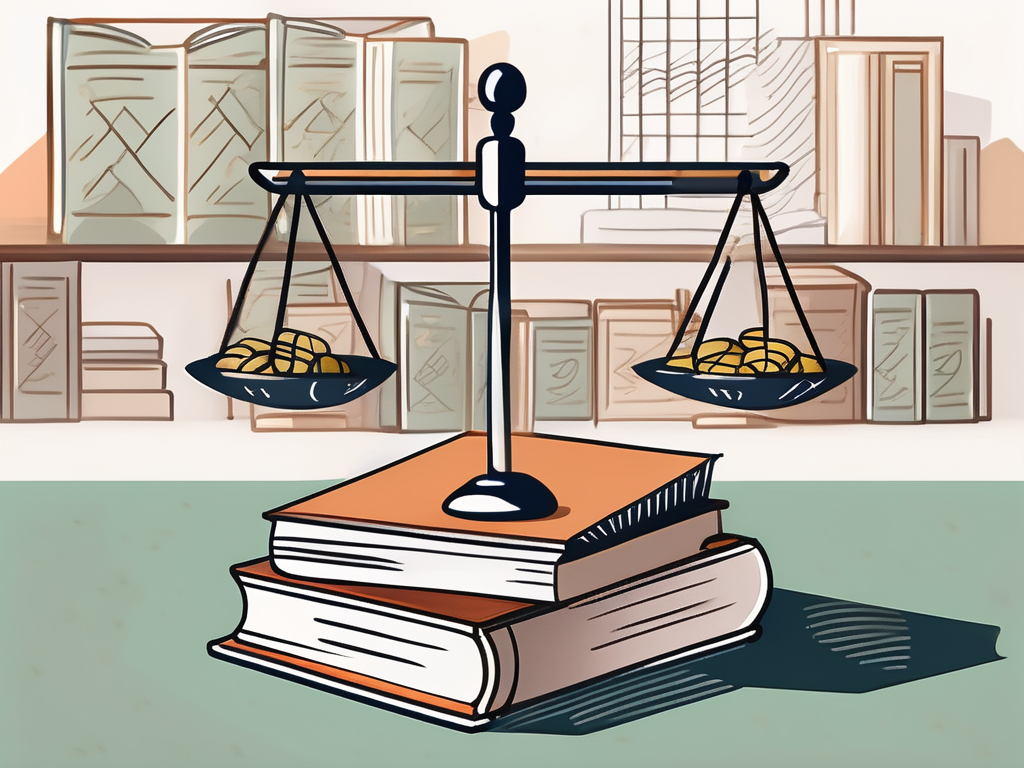 A typical international school in bangkok with a symbolic scale balancing books and thai currency