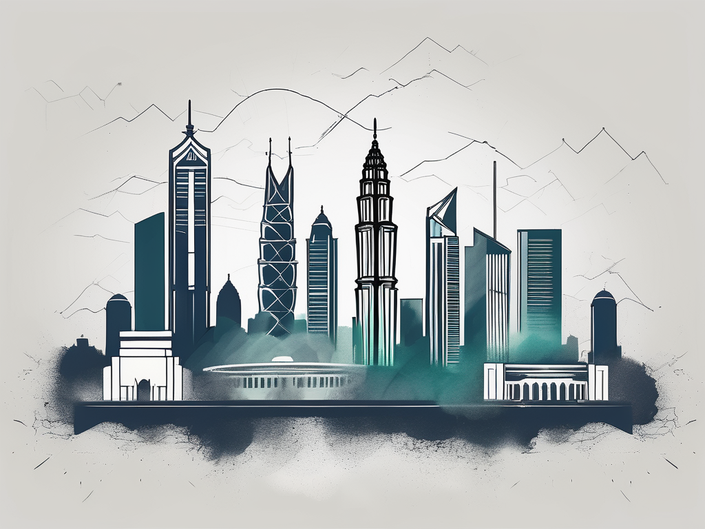 A malaysian city skyline