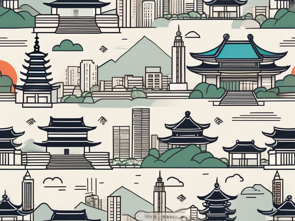 A cityscape of taiwan