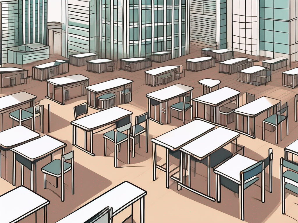 A bangkok cityscape with various international school buildings