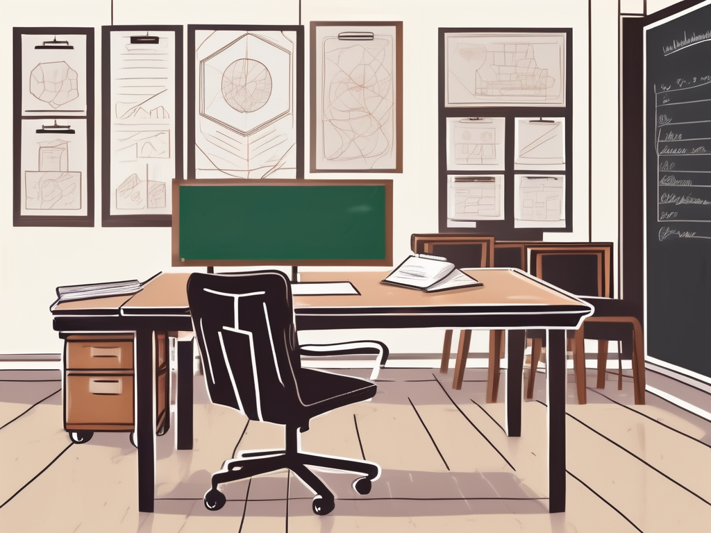 A classroom setting in bangkok with thai cultural elements