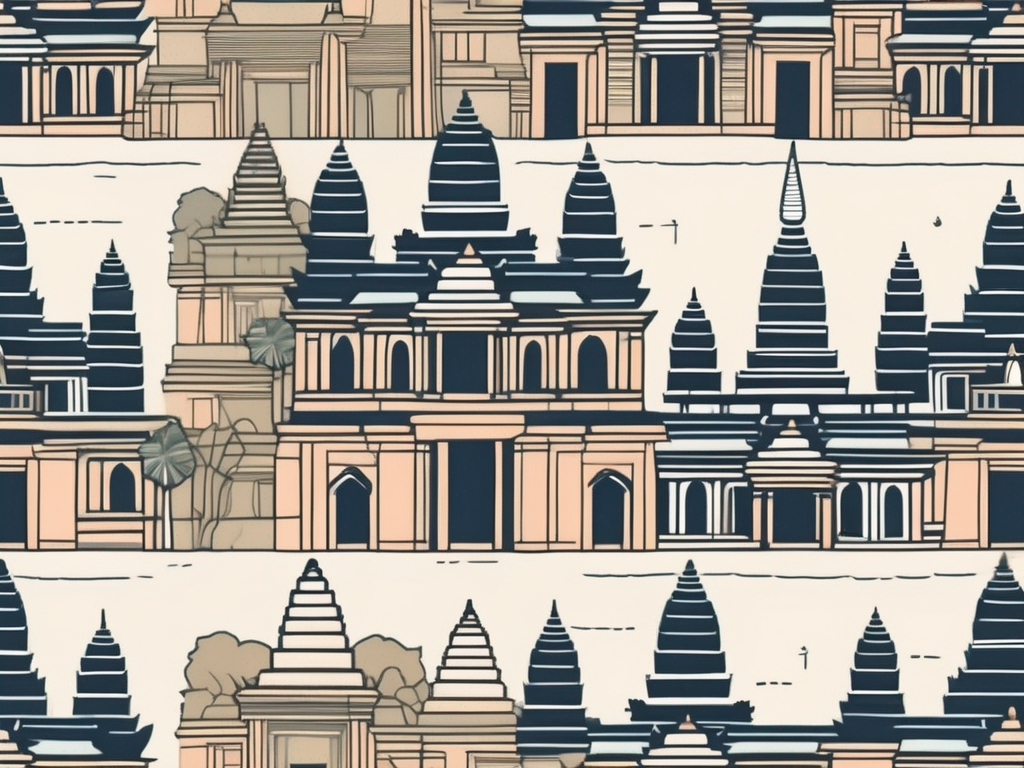 A diverse array of iconic cityscapes from around the world