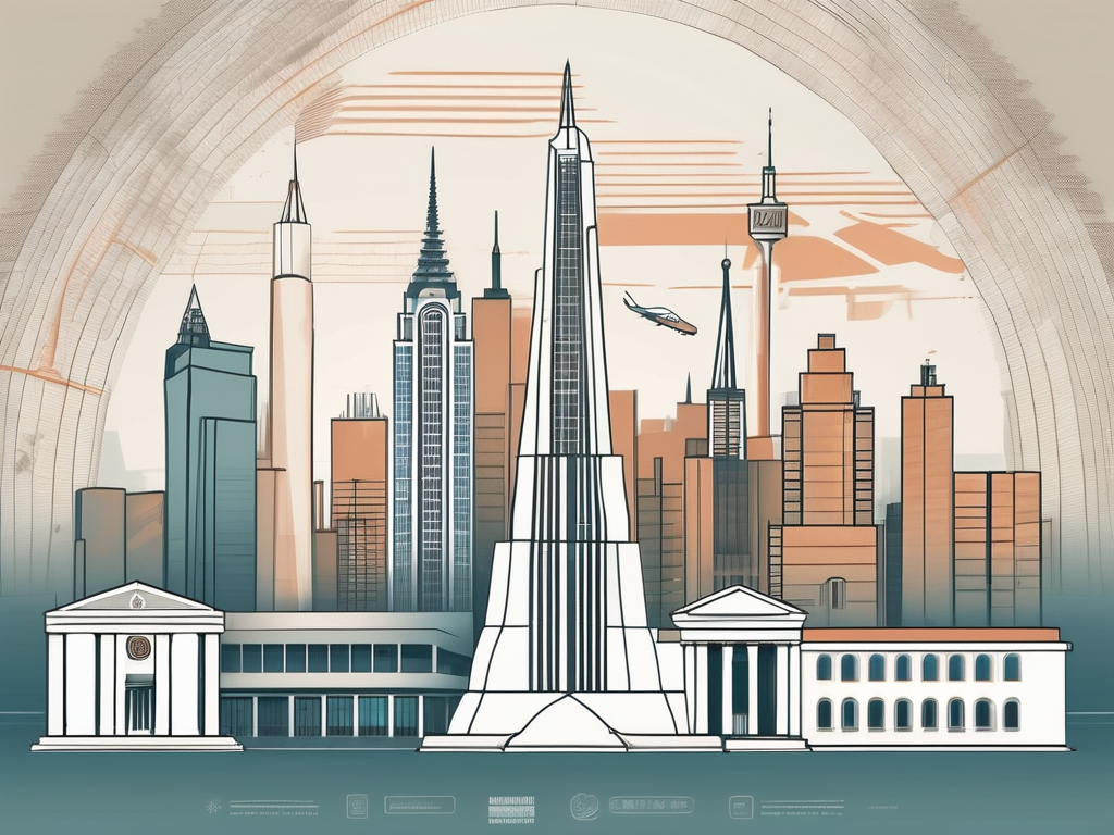 Various iconic landmarks from different cities around the world