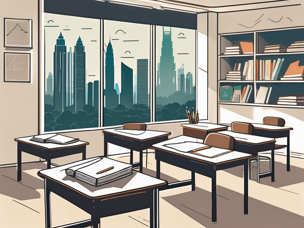 A well-organized classroom with distinct learning zones