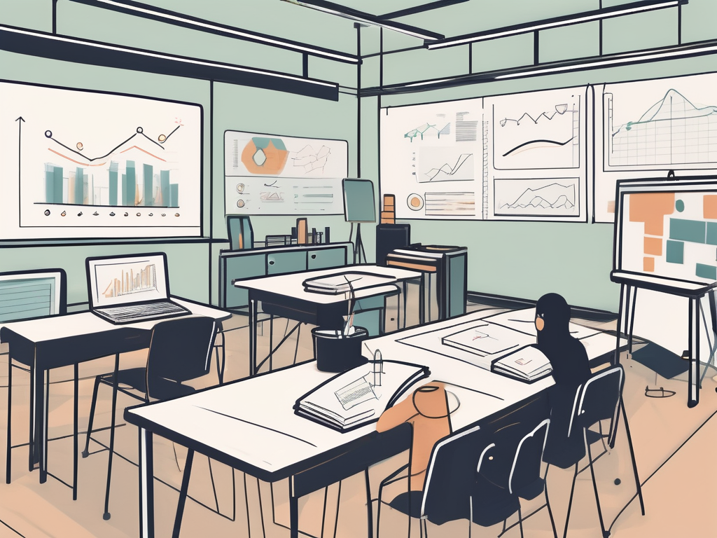 A classroom setting in singapore with various teaching aids like charts