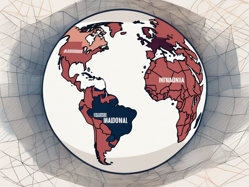A globe with highlighted cities known for high salaries for international teachers