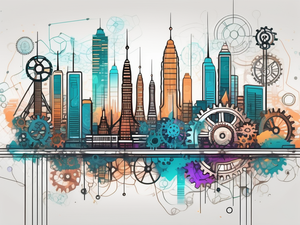 A vibrant bangkok cityscape