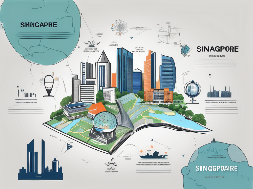 A map of singapore