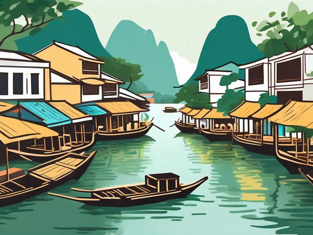 A vibrant vietnamese landscape