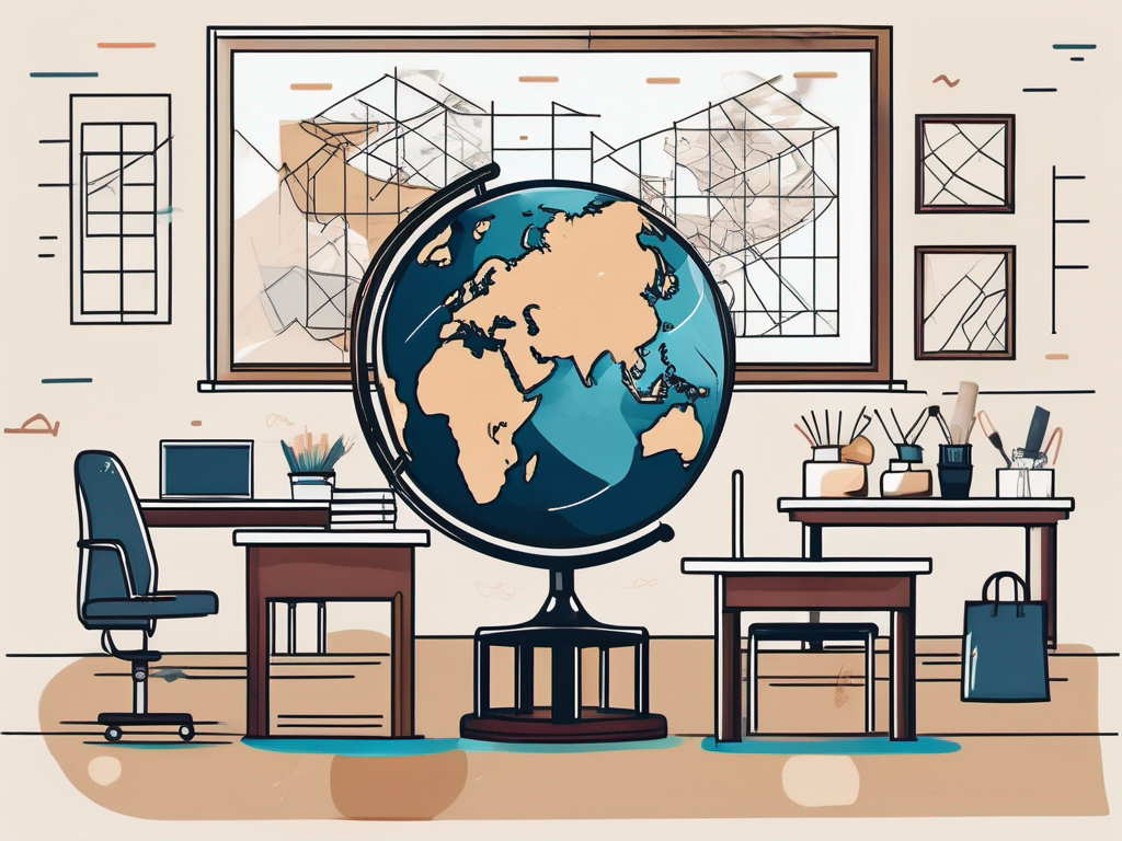 A classroom with diverse cultural elements