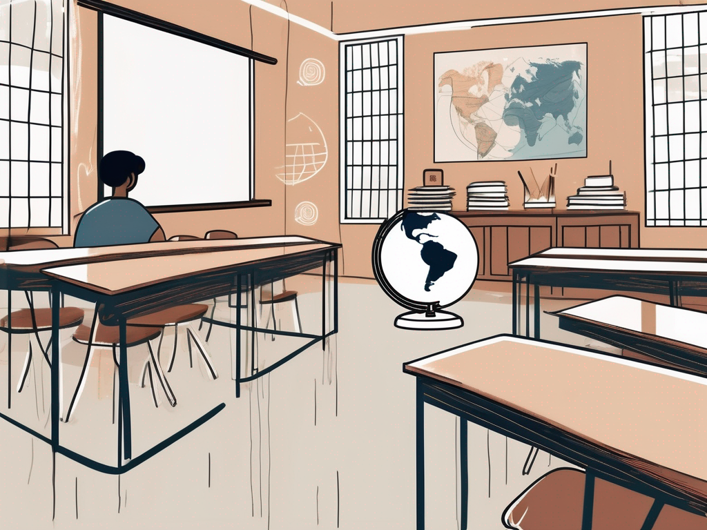 A classroom with diverse cultural elements