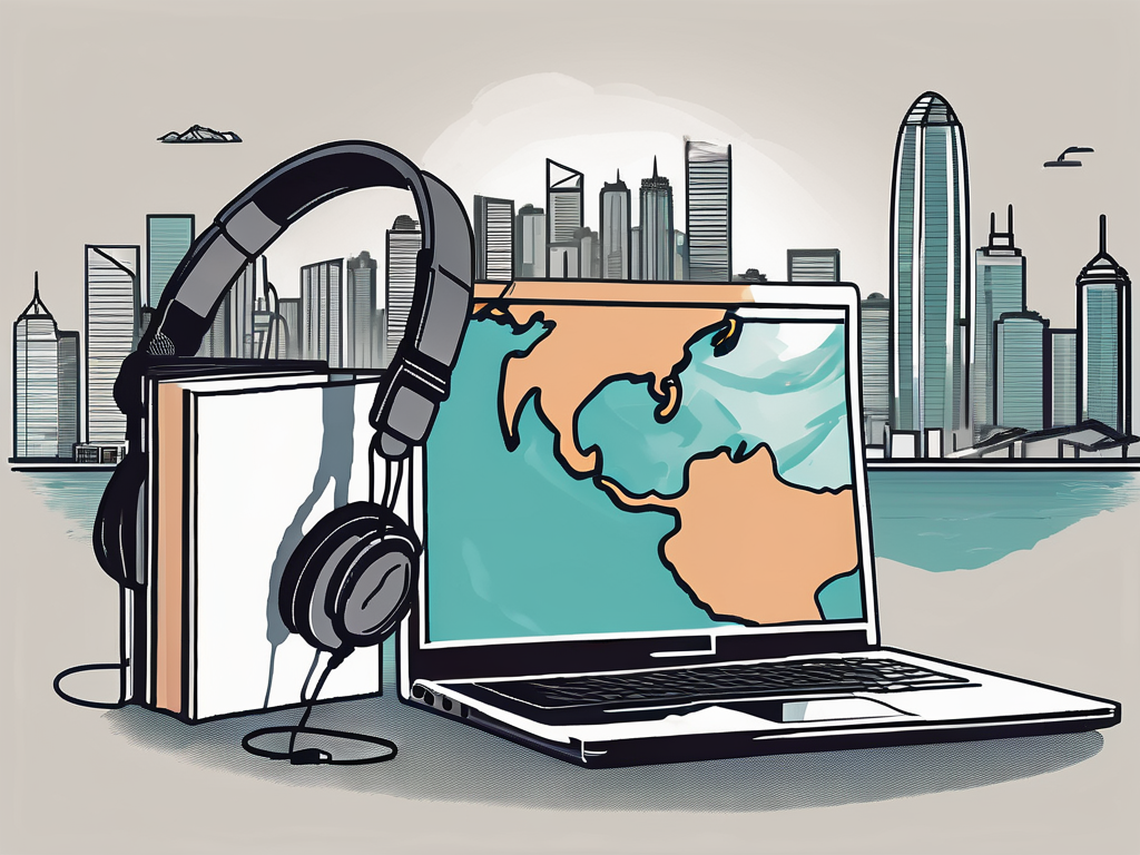 A classroom setting with a globe