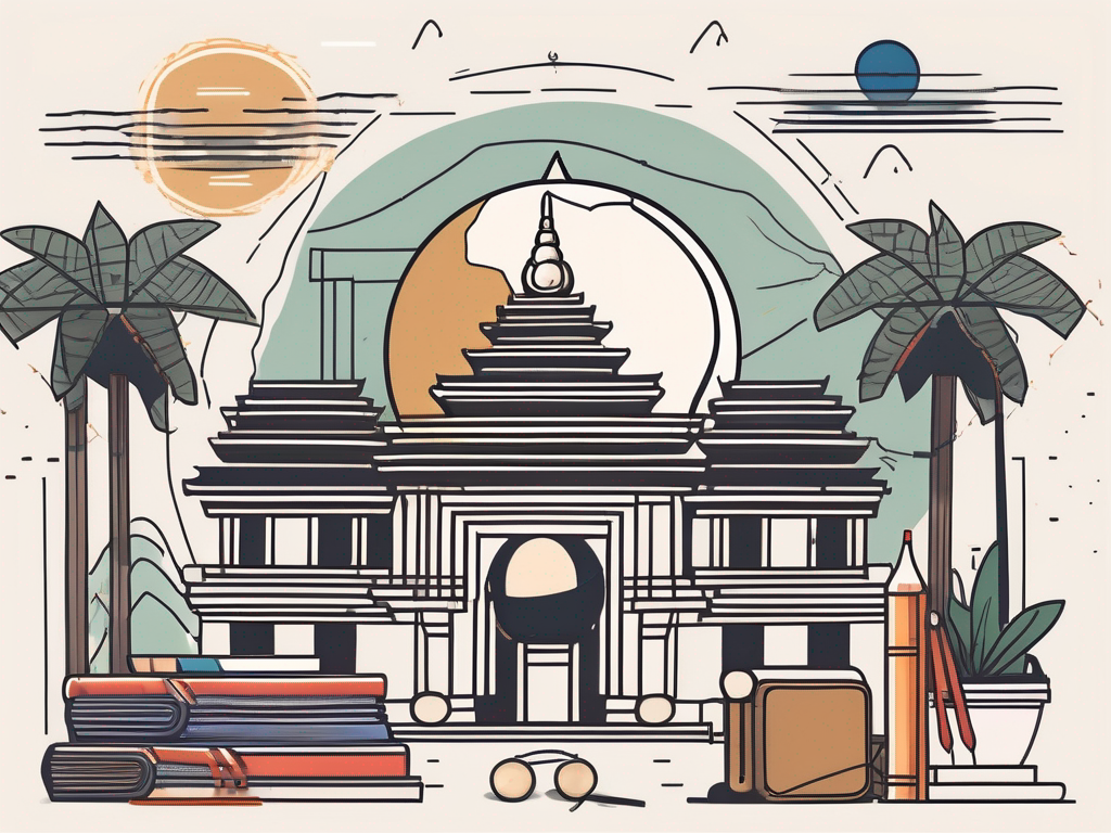 A classroom setting with diverse cultural elements