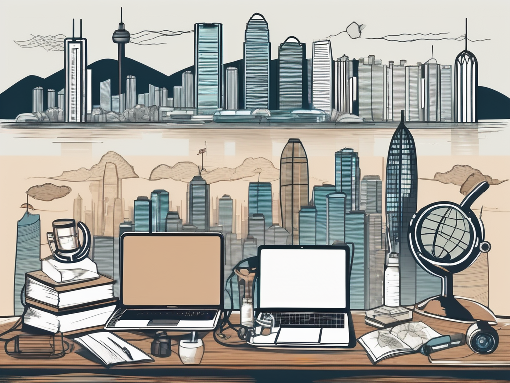 A diverse collection of educational tools like books