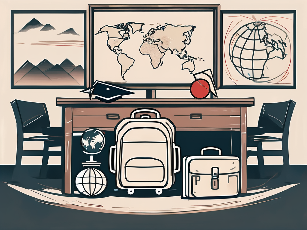 A classroom with a chalkboard