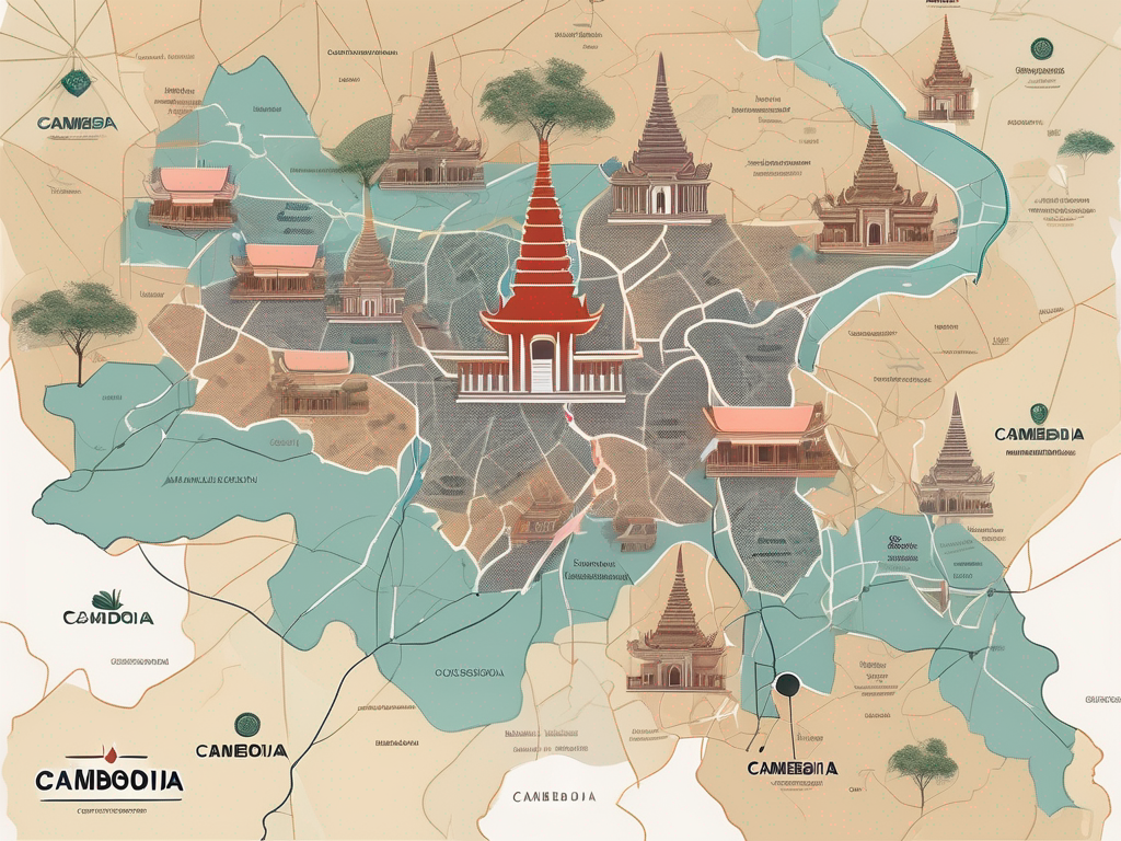 A map of cambodia