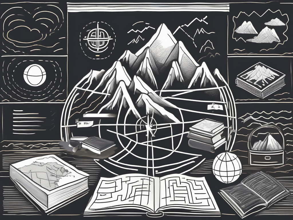 A classroom setting with a chalkboard