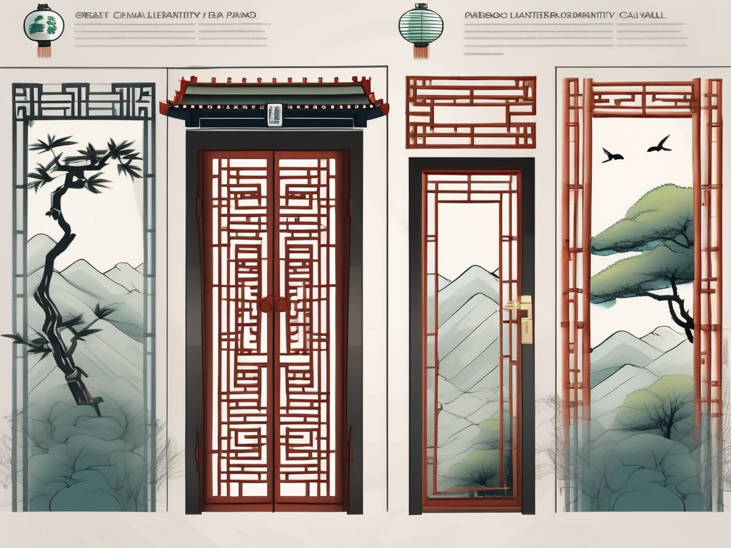 Four different doors