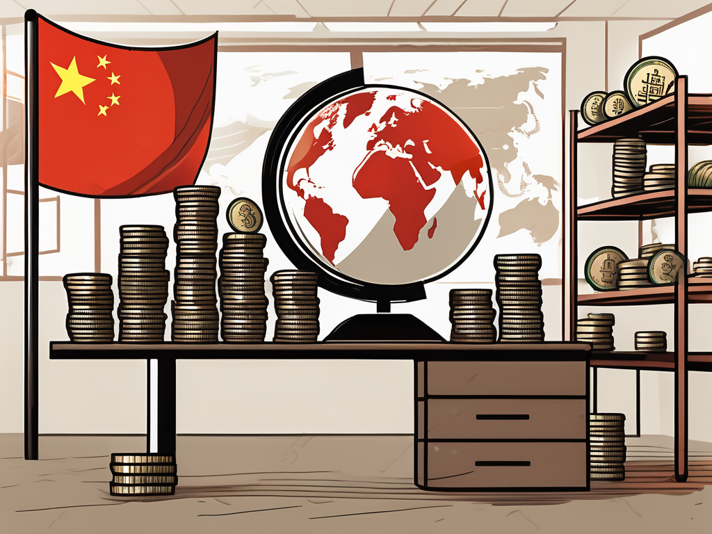 A classroom setting with a globe