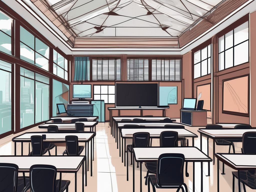 A modern classroom in malaysia