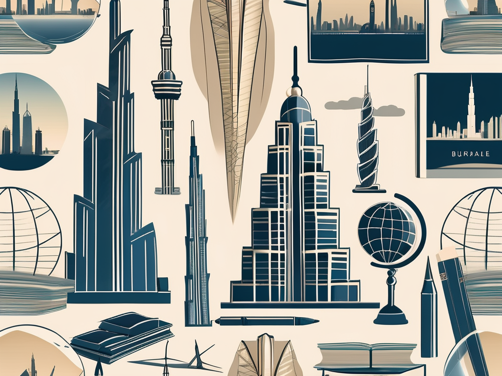 A diverse array of school supplies such as books