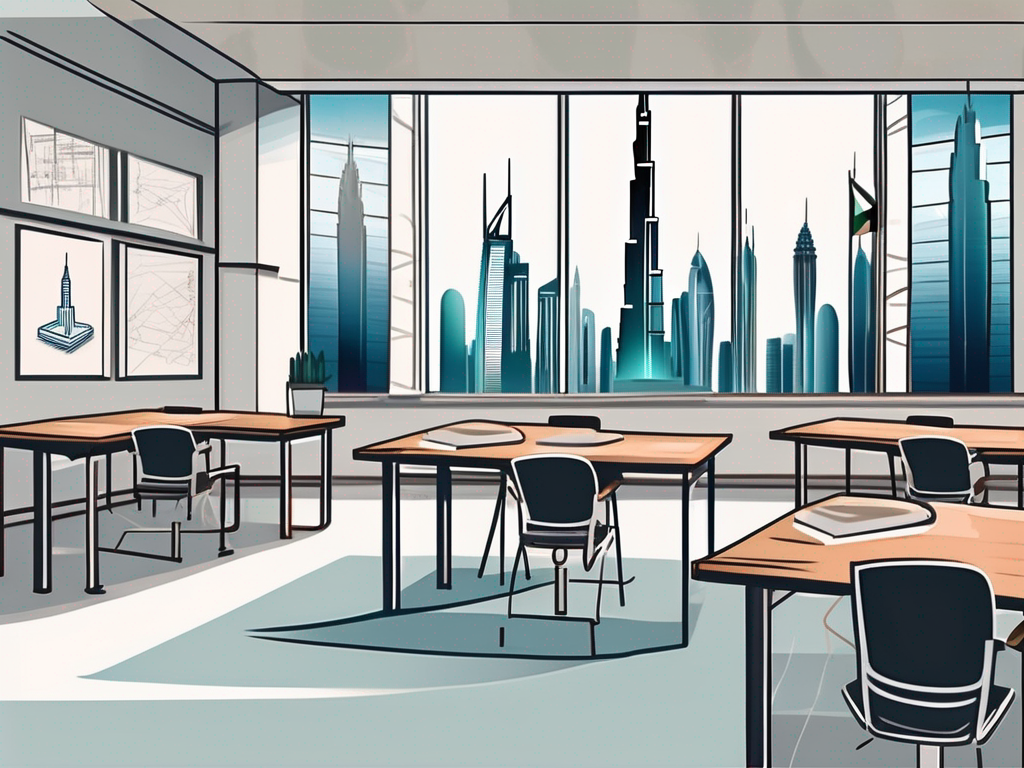 A classroom setting in dubai