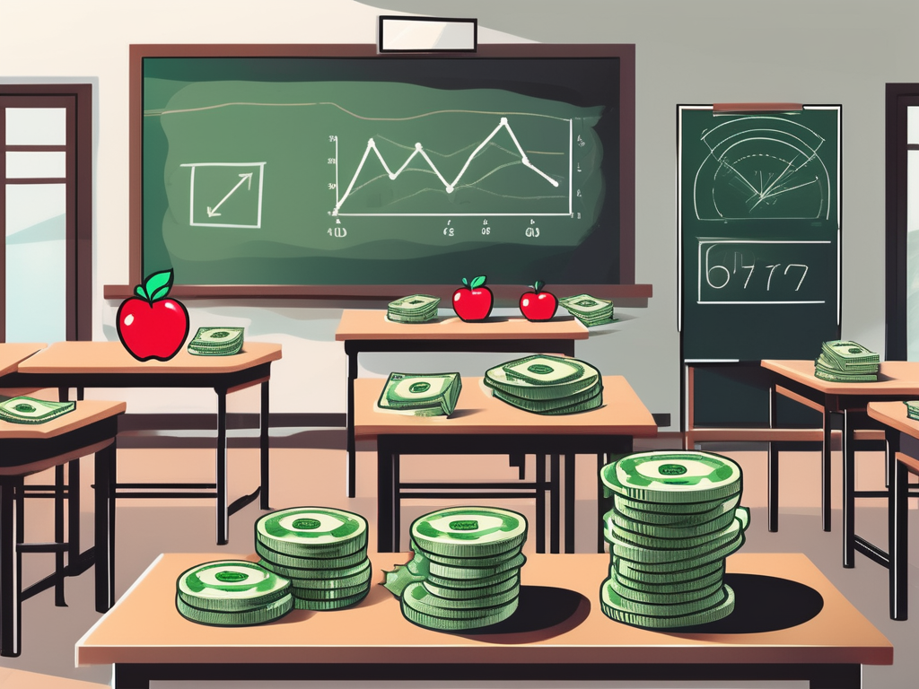 A classroom scene in vietnam with a chalkboard