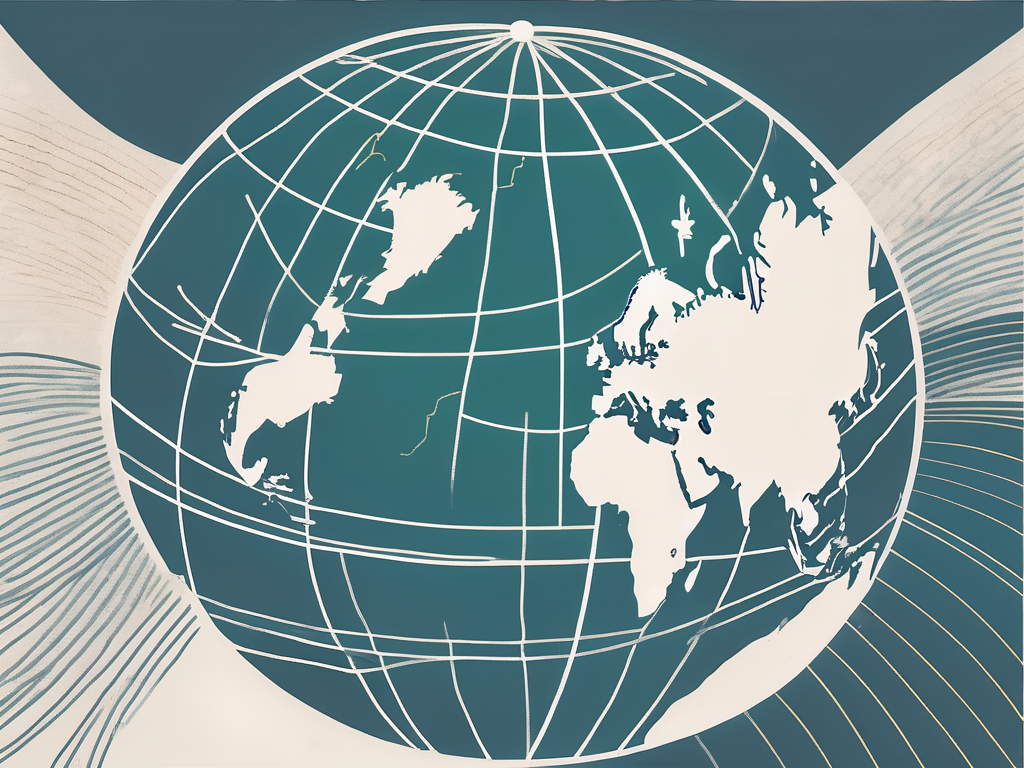 A globe focused on malaysia