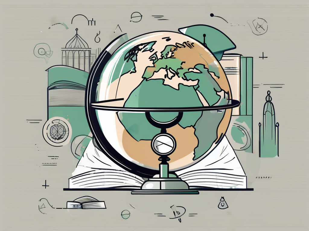 A globe with saudi arabia highlighted