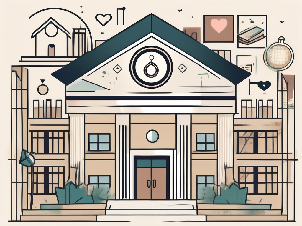 A school building with traditional saudi arabian architectural elements