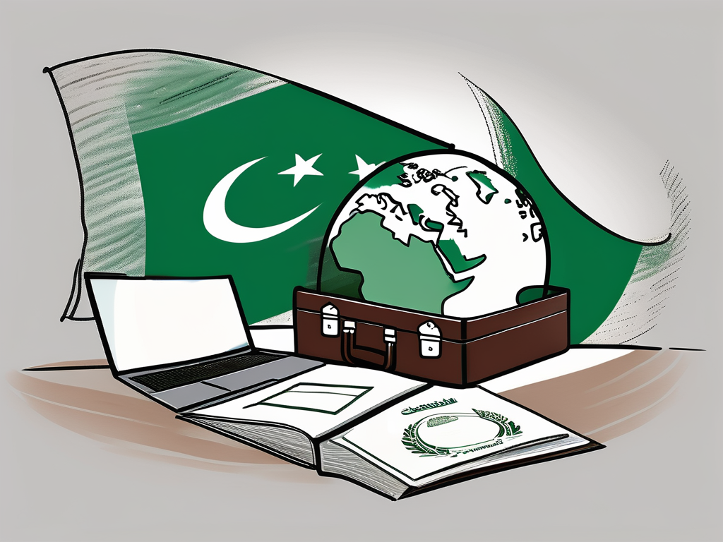 A classroom setting with a globe