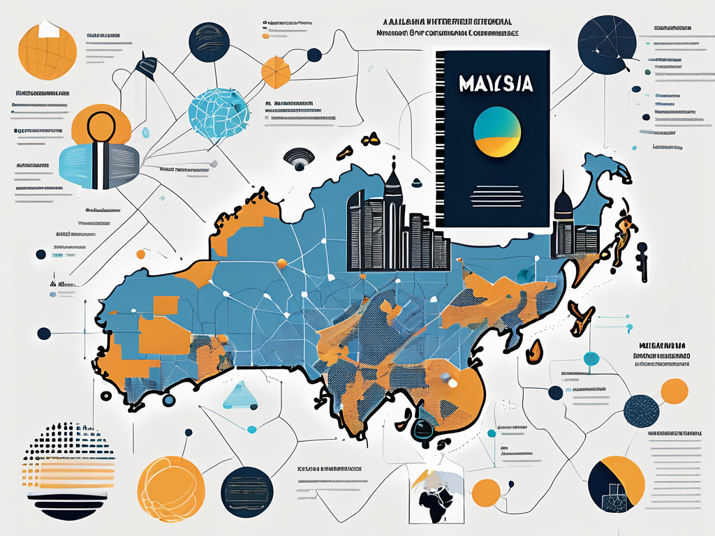 A collection of symbolic items such as a book to represent research and publications