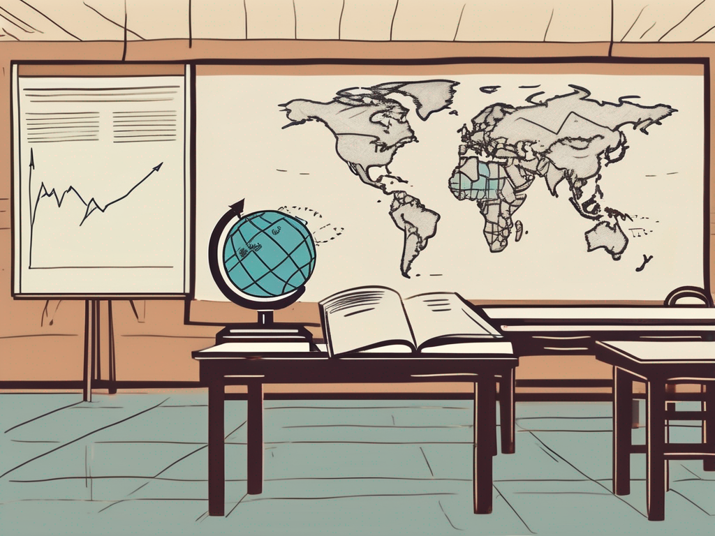 A classroom setting with thai cultural elements