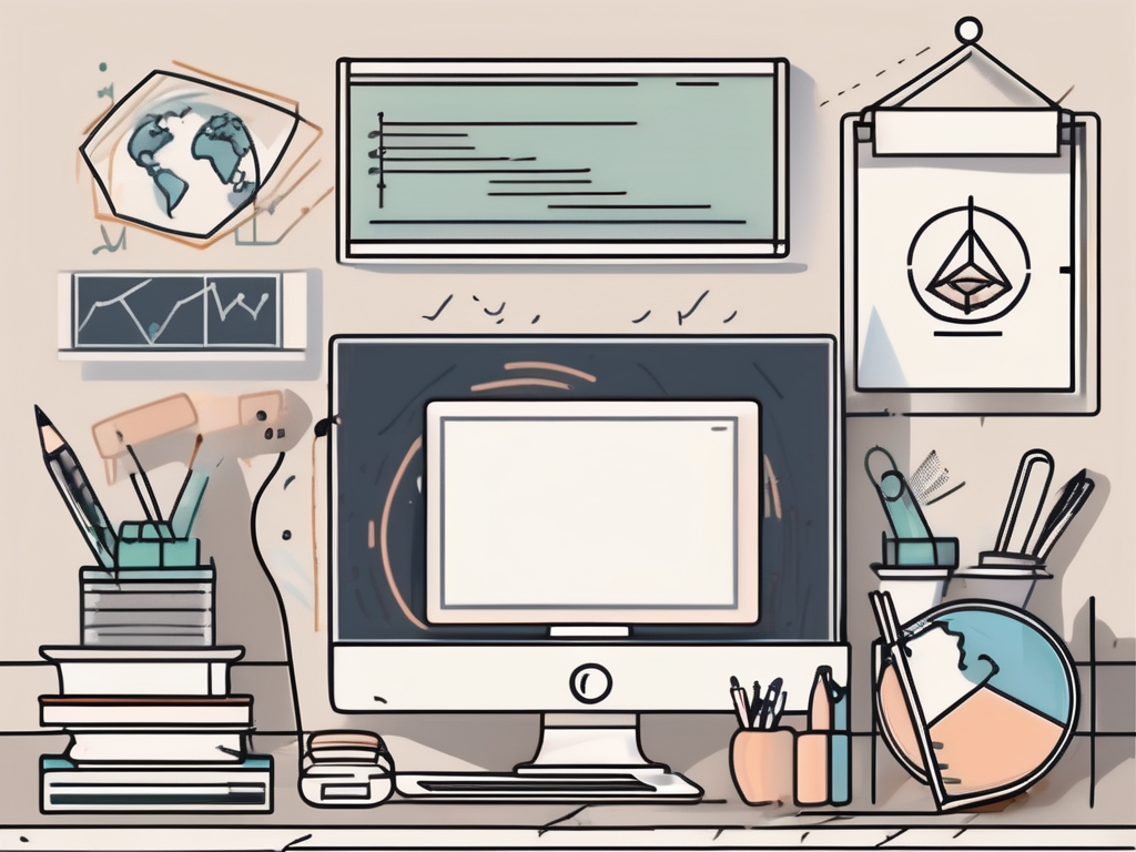 A classroom setting in thailand with various teaching aids