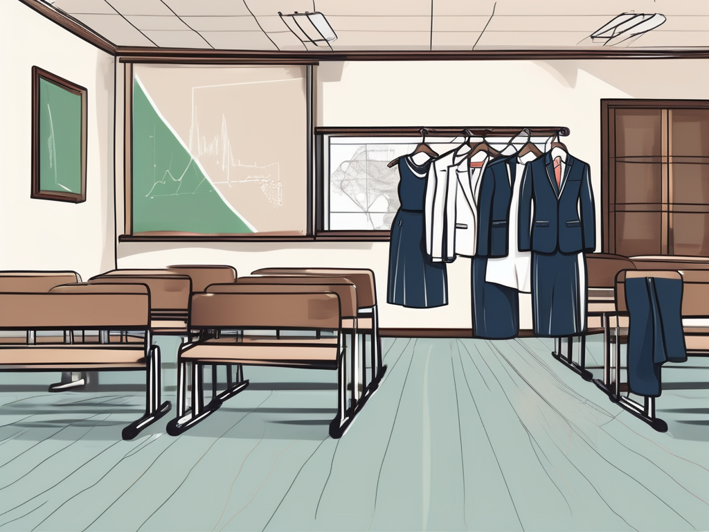 Various formal and semi-formal clothing items