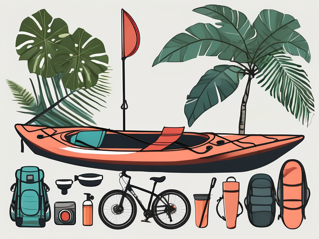 Various recreational items typically used in thailand