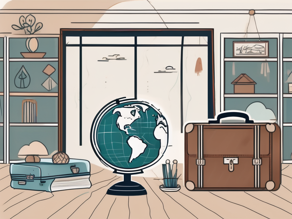 A classroom setting with thai cultural elements