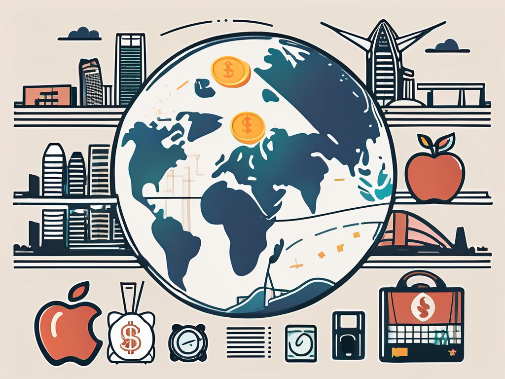 Various teaching tools like a globe